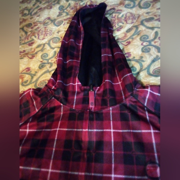 Protege Reversable Athletic Training Performance Hoodie Jacket Men's L Black/Red - Picture 7 of 14